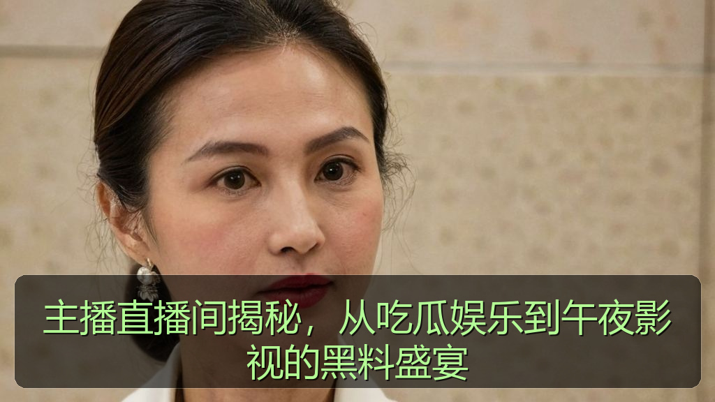 主播直播间揭秘，从吃瓜娱乐到午夜影视的黑料盛宴