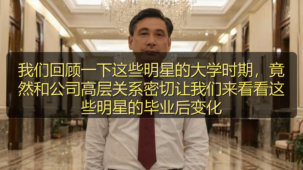 我们回顾一下这些明星的大学时期，竟然和公司高层关系密切让我们来看看这些明星的毕业后变化