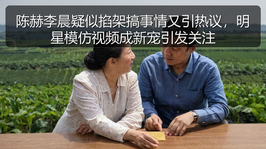 陈赫李晨疑似掐架搞事情又引热议，明星模仿视频成新宠引发关注